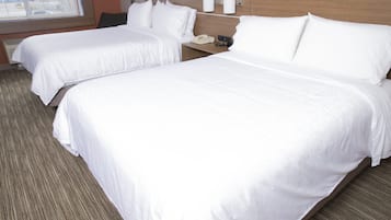 Standard Room, 2 Queen Beds | In-room safe, desk, blackout drapes, iron/ironing board