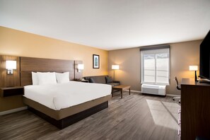 Habitación estándar, 1 cama King size, para no fumadores, refrigerador y microondas (with Sofabed) | Escritorio, tabla de planchar con plancha y internet por cable gratis 