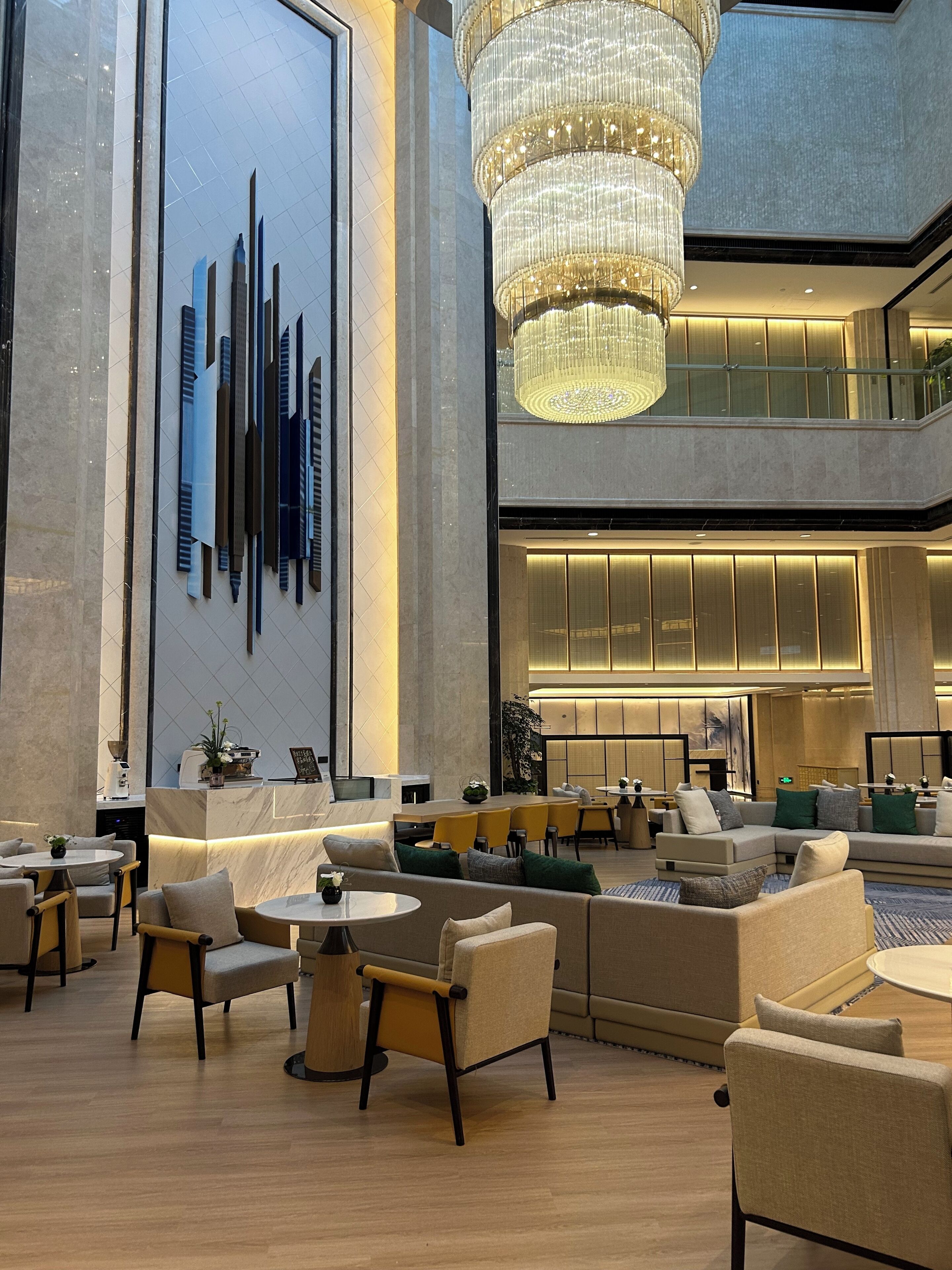 Siddeområde i lobbyen
