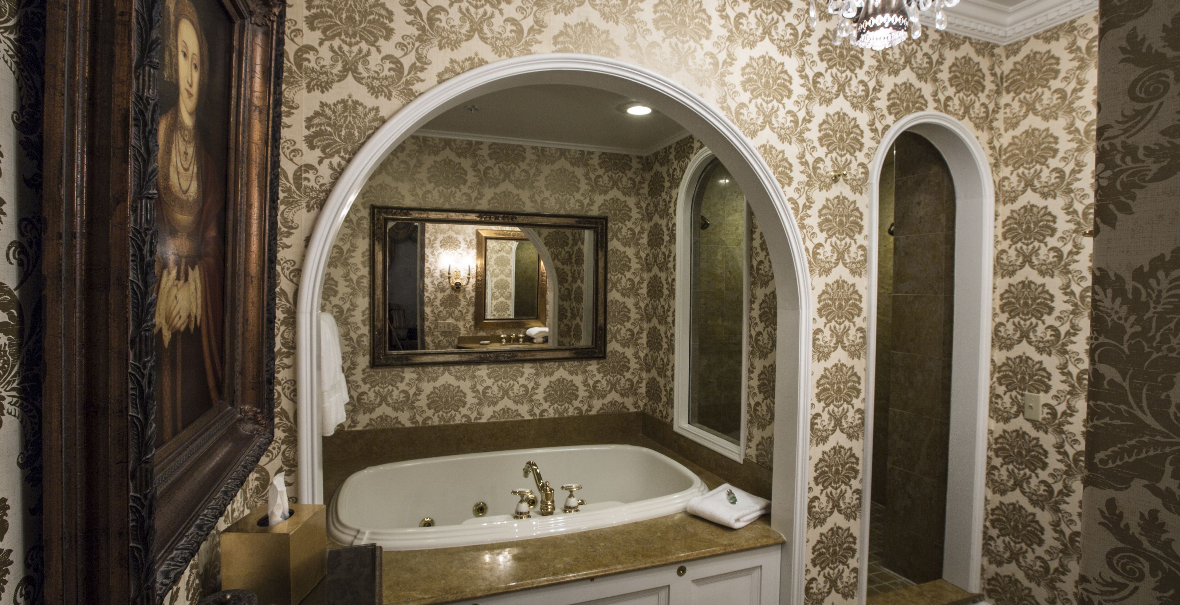 regency | bathroom | designer toiletries, hair dryer, bathrobes, slippers