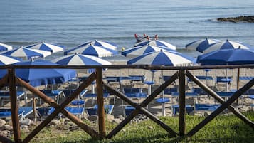 Private beach nearby, white sand, free beach shuttle, sun loungers