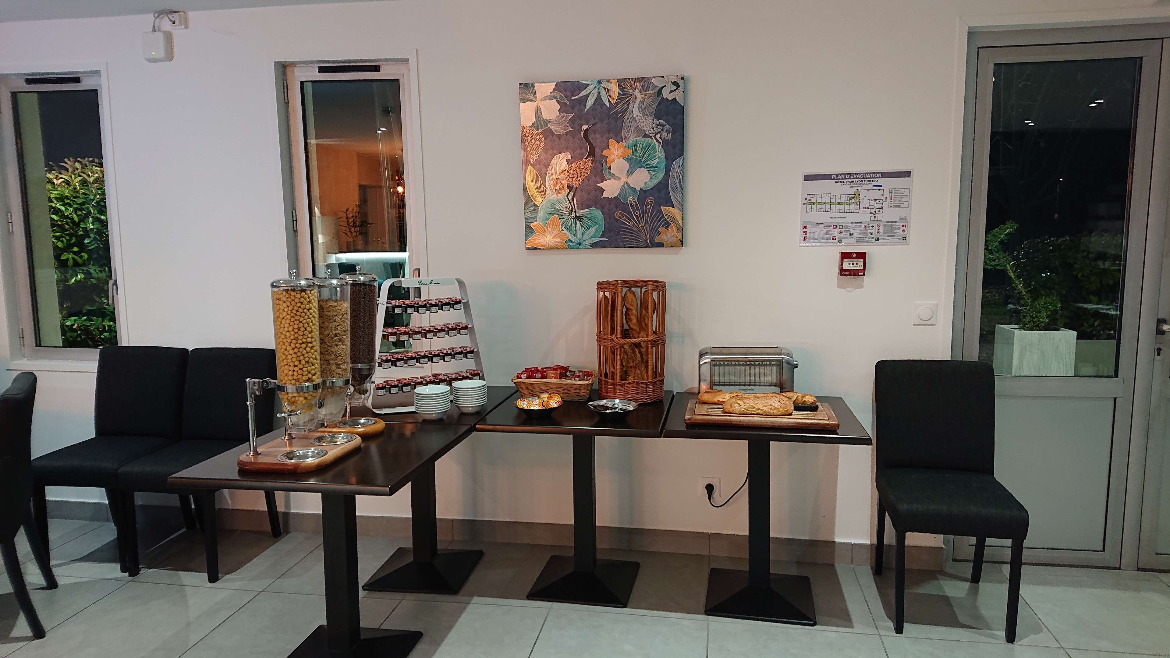 daily buffet breakfast (eur 10.90 per person)