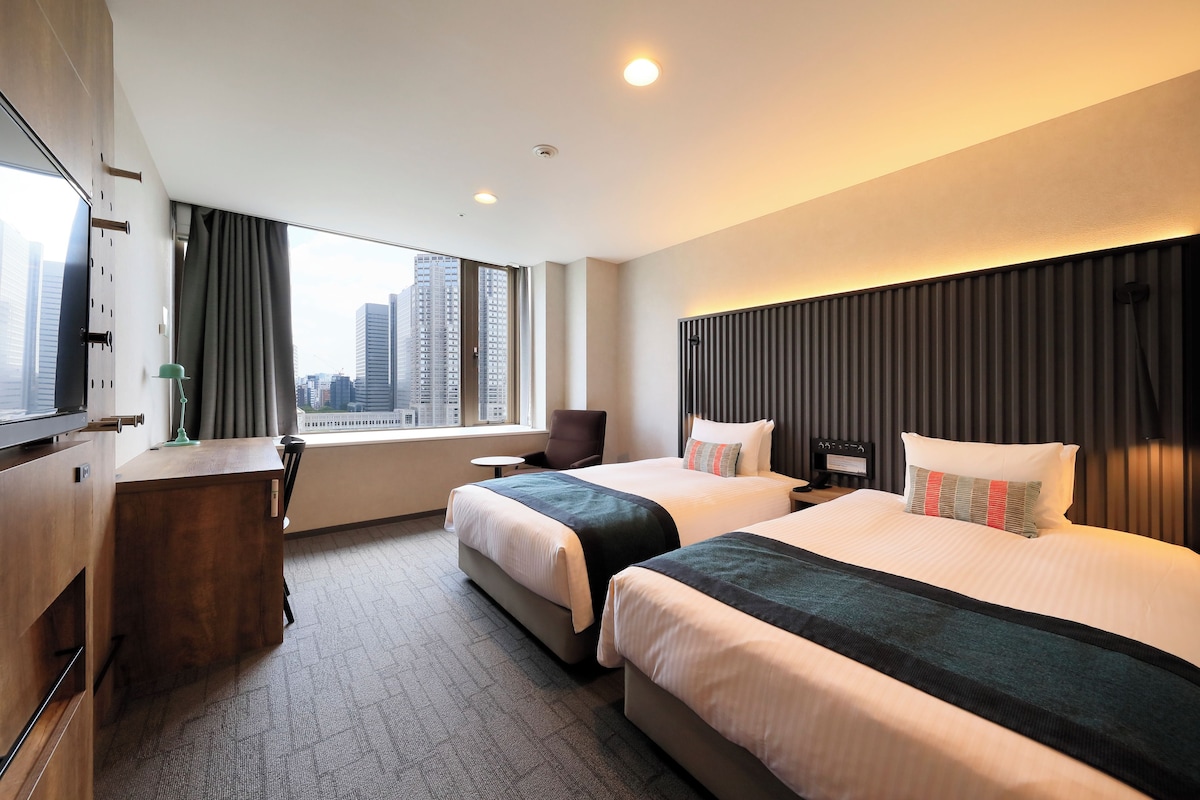 Phòng 2 giường đơn Deluxe, không hút thuốc, quang cảnh công viên (23 sqm, Top Floor) | Chăn bông, két bảo mật tại phòng, truy cập Internet không dây miễn phí 