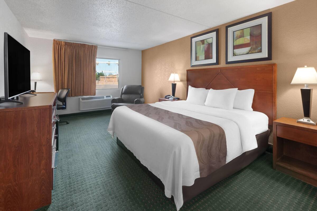 Room, 1 King Bed, Non Smoking | Premium bedding, down comforters, pillowtop beds, desk