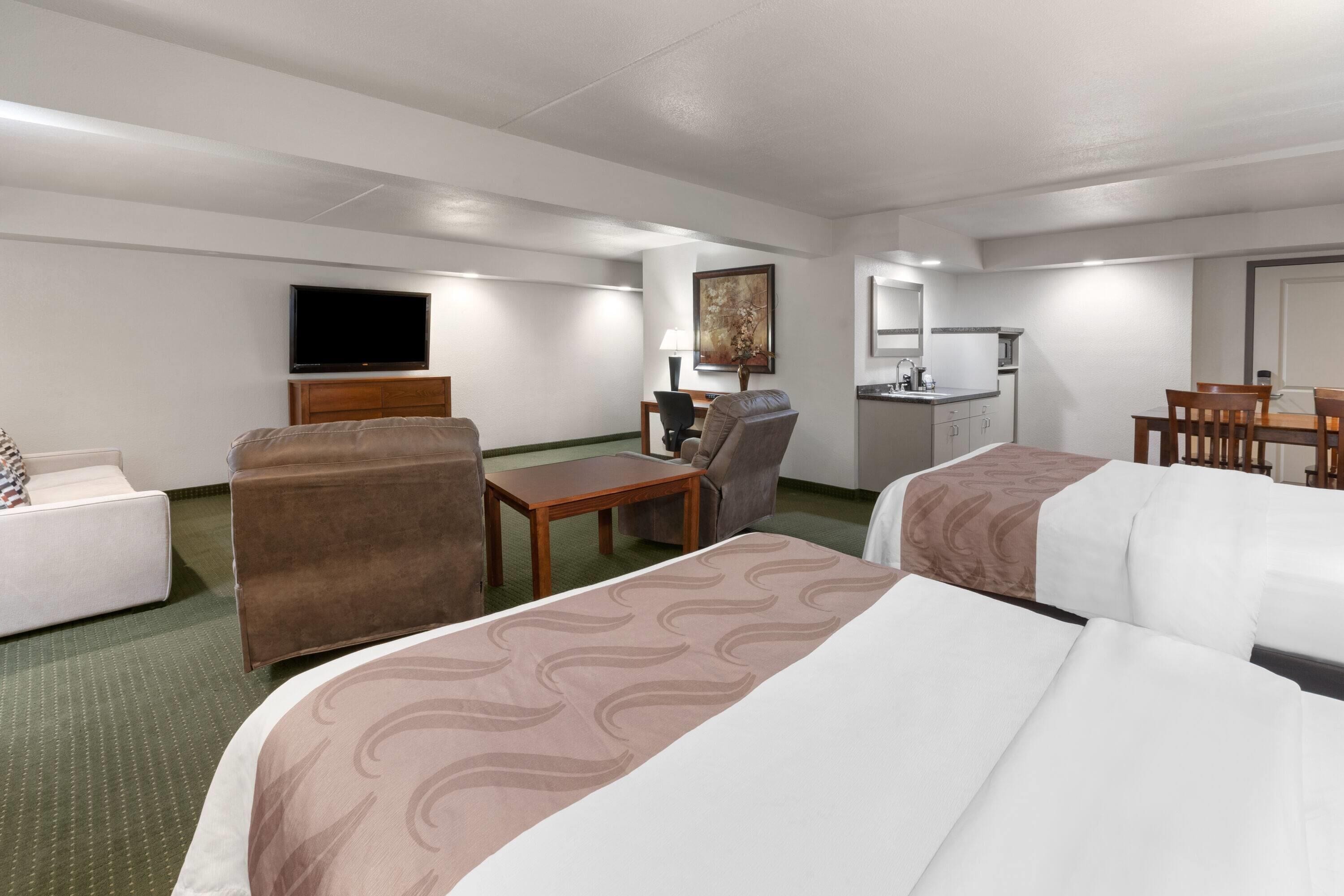 Suite, 2 Queen Beds, Non Smoking | 3 bedrooms, premium bedding, down comforters, pillowtop beds