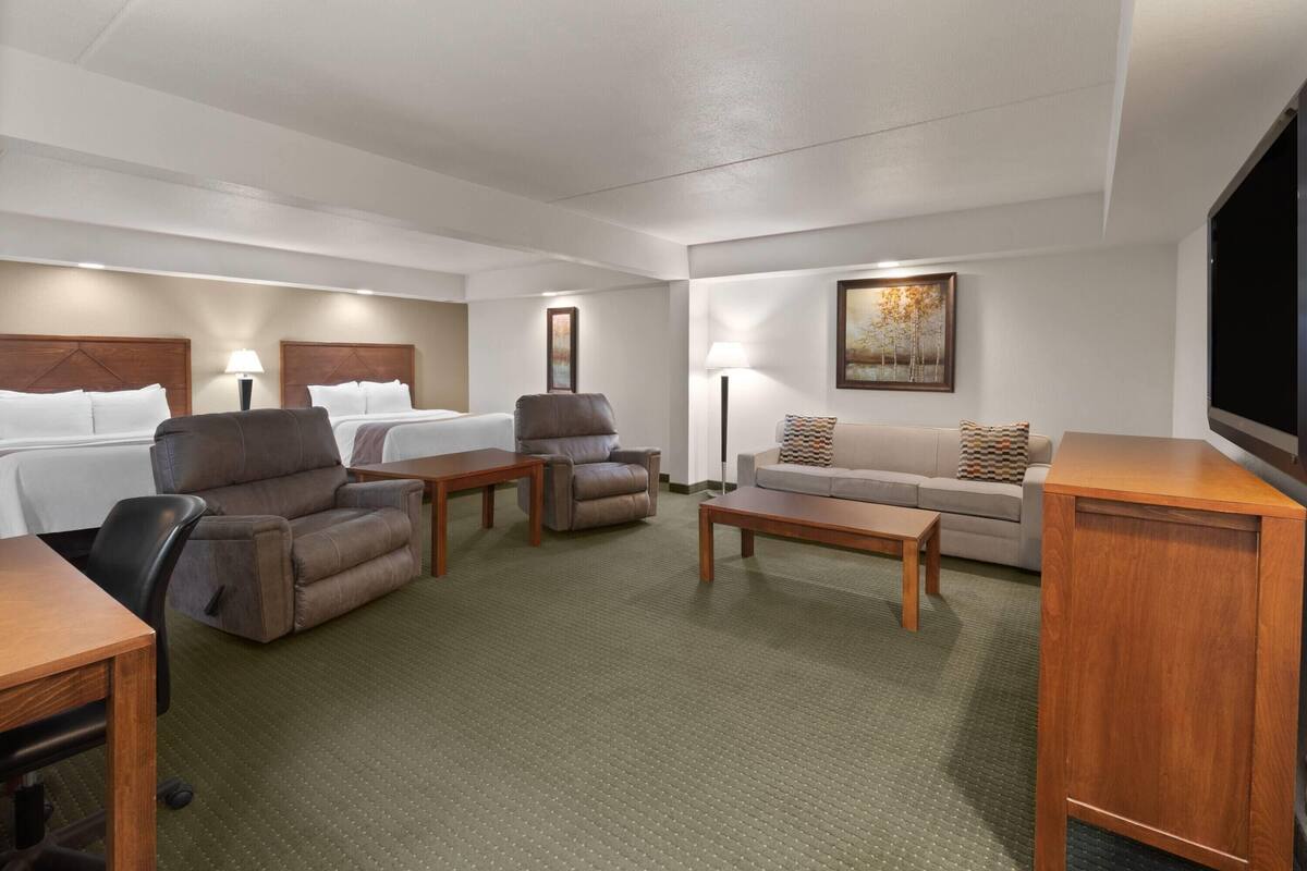 Suite, 2 Queen Beds, Non Smoking | Premium bedding, down comforters, pillowtop beds, desk