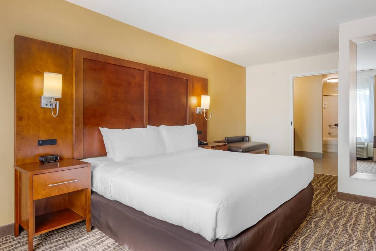 Suite, 1 King Bed with Sofa bed, Accessible, Non Smoking | 1 bedroom, premium bedding, pillowtop beds, desk