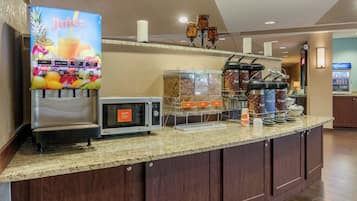 Free daily buffet breakfast