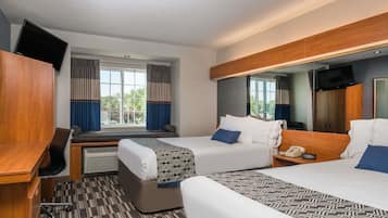 In-room safe, desk, blackout drapes, free cribs/infant beds