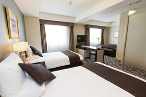 Down duvets, in-room safe, desk, blackout curtains - Tokyo Toranomon Tokyu REI Hotel (Tokyo)