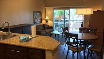 One Bedroom | Living area | LCD TV, DVD player, pay movies