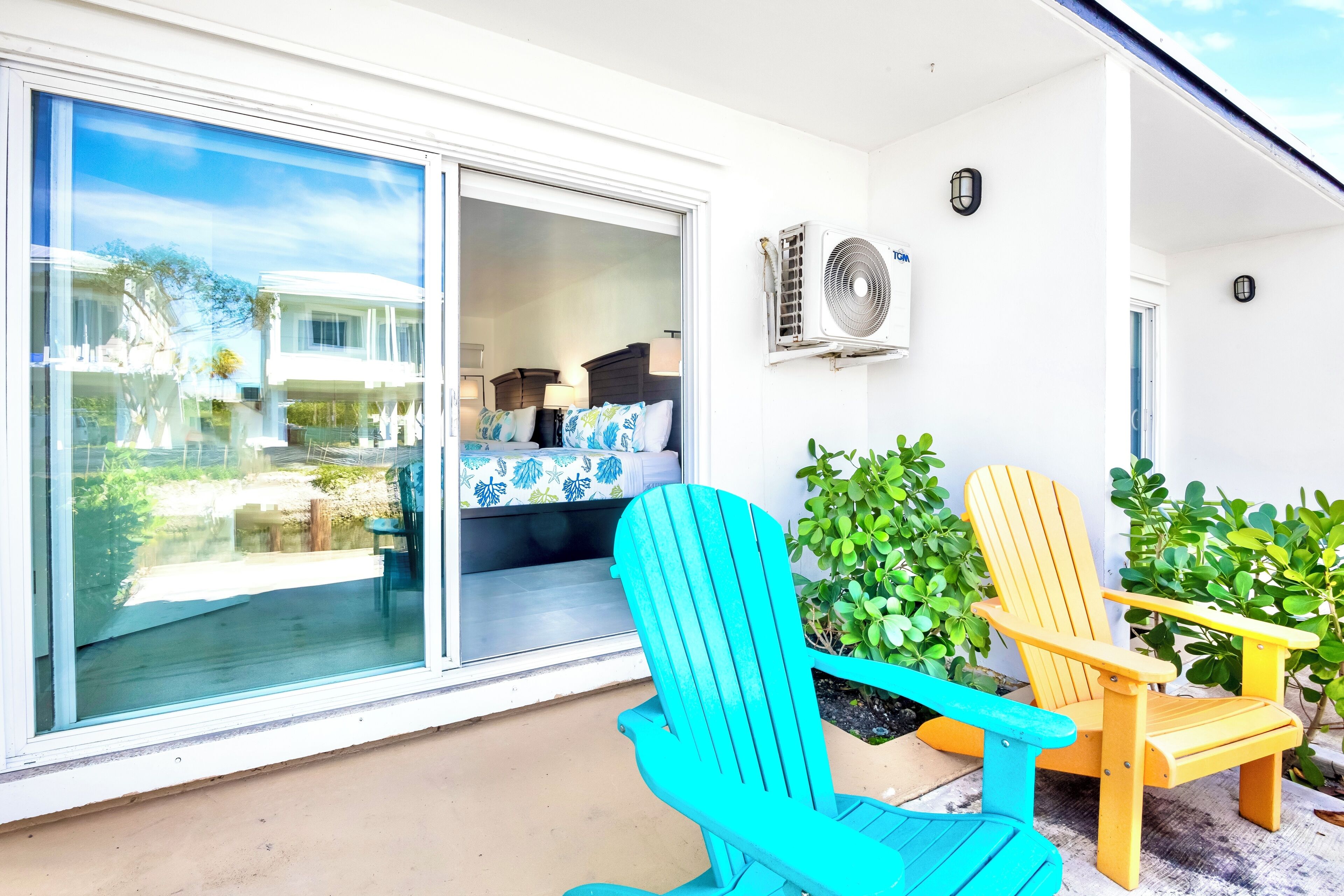 Family Studio Suite, 2 Queen Beds, Kitchen, Canal View | Terrace/patio