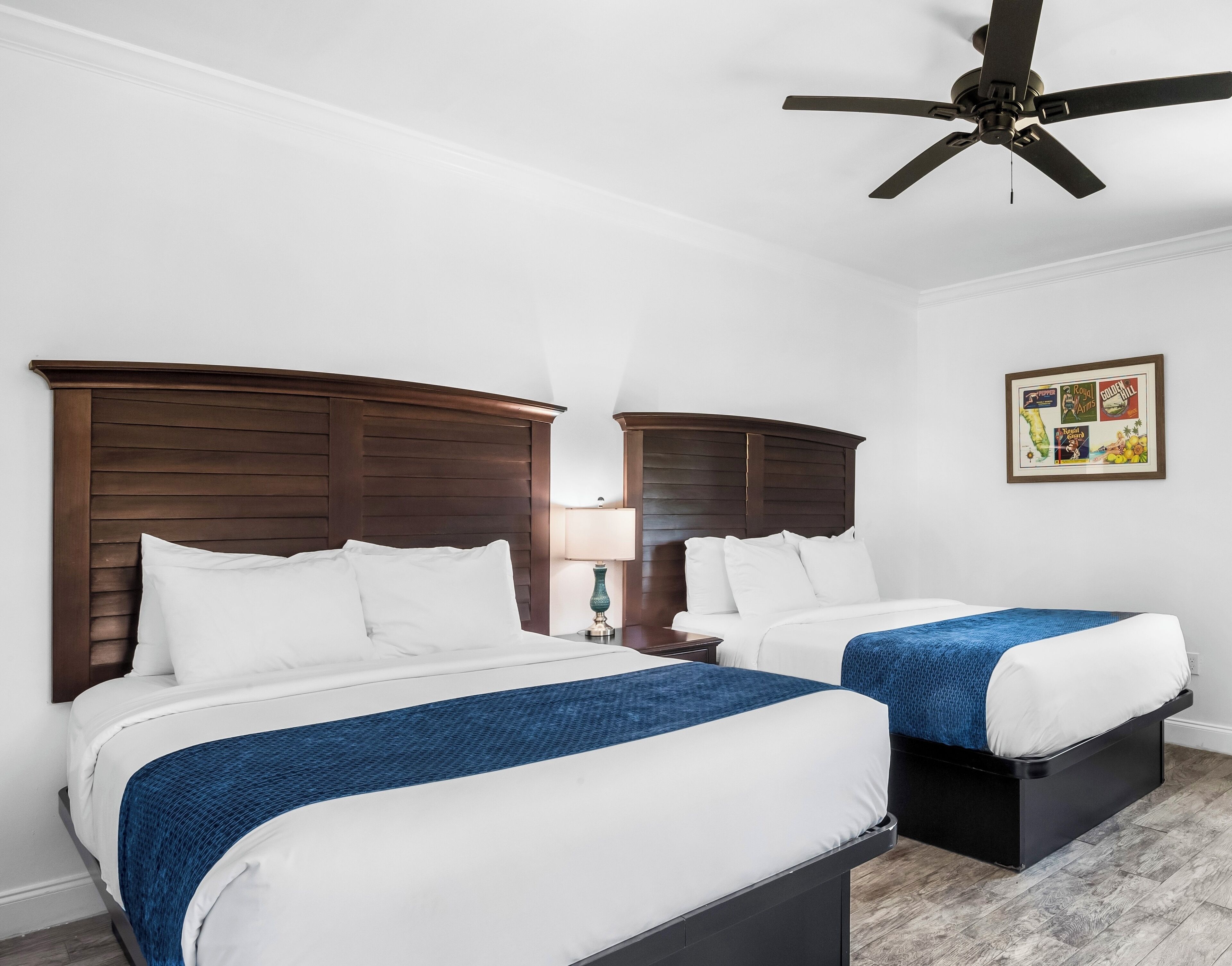 deluxe 2 queen island view | 1 bedroom, individually furnished, iron/ironing board, free wifi