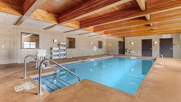 Indoor pool, open 8:00 AM to midnight, sun loungers