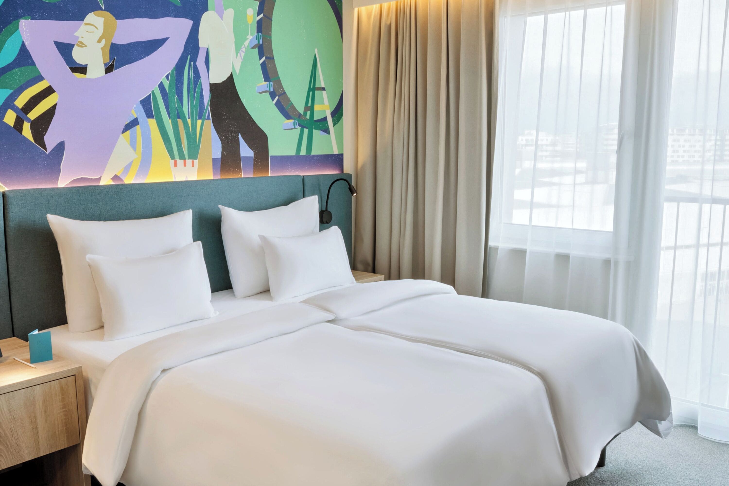 twin room, 2 single beds | in-room safe, desk, blackout curtains, soundproofing