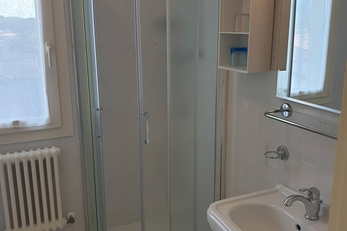 shower, free toiletries, hair dryer, bidet