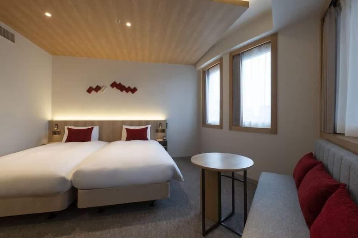 1 bedroom, desk, blackout drapes, iron/ironing board