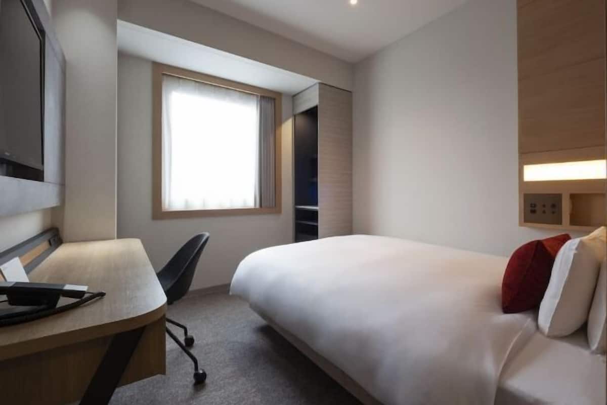 1 bedroom, desk, blackout drapes, iron/ironing board