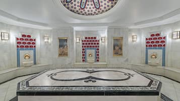 Turkish bath/hammam, body treatments, aromatherapy, body scrubs, facials