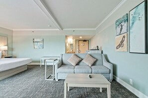 标准房, 1 张特大床, 阳台 | 笔记本电脑工作区、遮光窗帘、熨斗/熨衣板、免费 WiFi