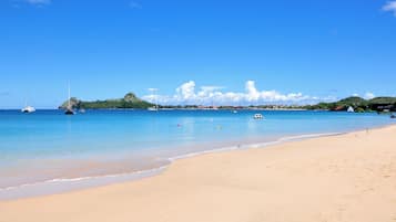 Beach nearby, white sand