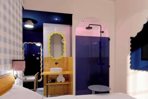 1 camera, biancheria da letto di alta qualità, tende oscuranti