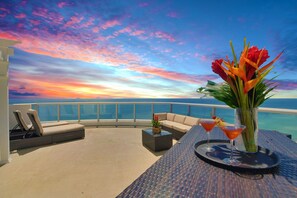 Luxury Penthouse, 2 Bedrooms, Ocean View, Beachfront | Premium bedding, in-room safe, desk, laptop workspace - Marenas Beach Resort (Sunny Isles Beach)