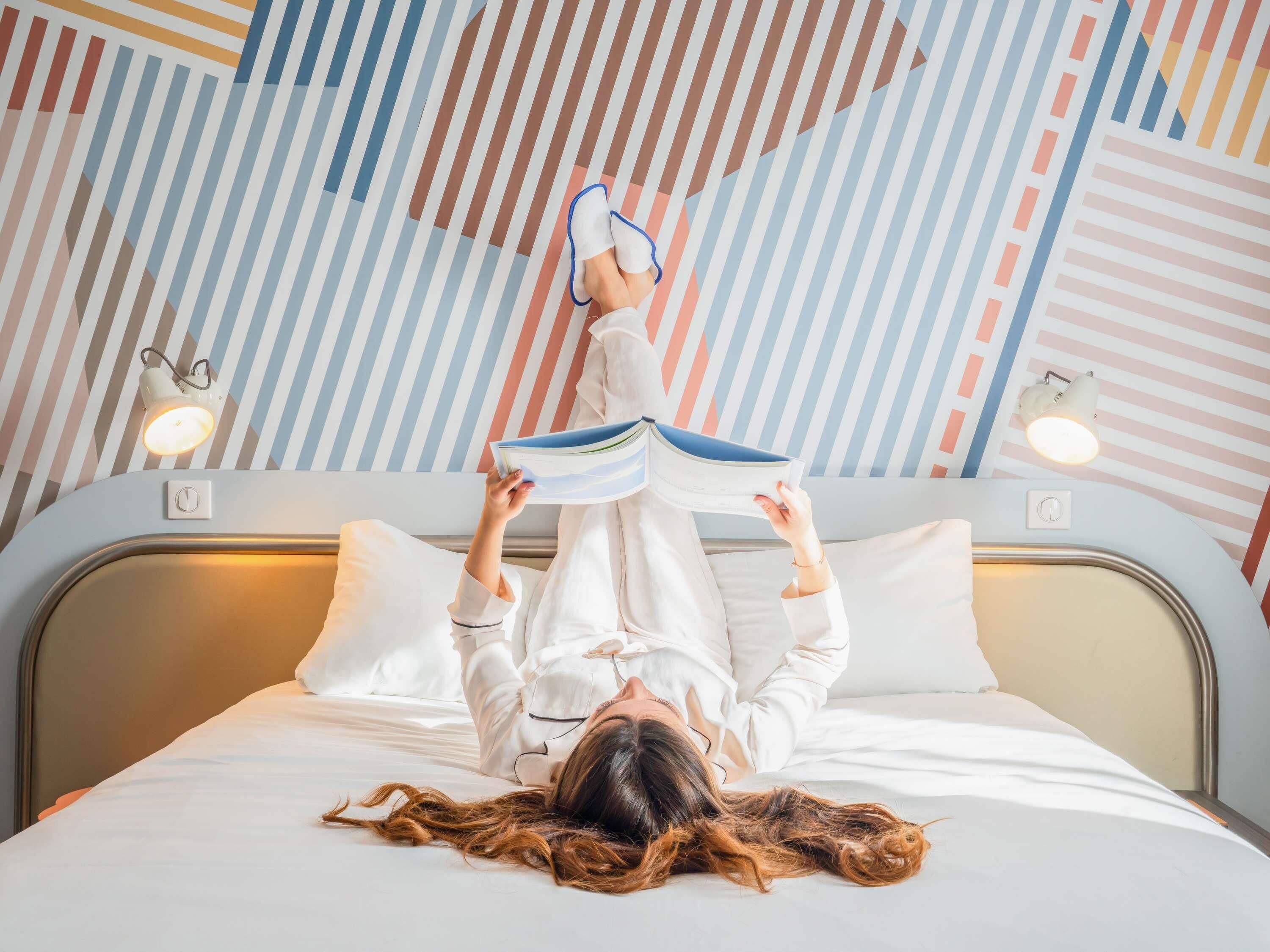 premium bedding, desk, blackout curtains, soundproofing