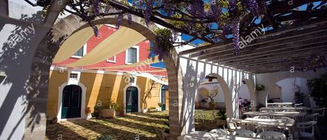 Outdoor wedding area