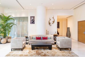 Sitteområde i lobbyen