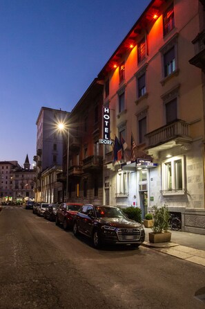 Front of property – evening/night