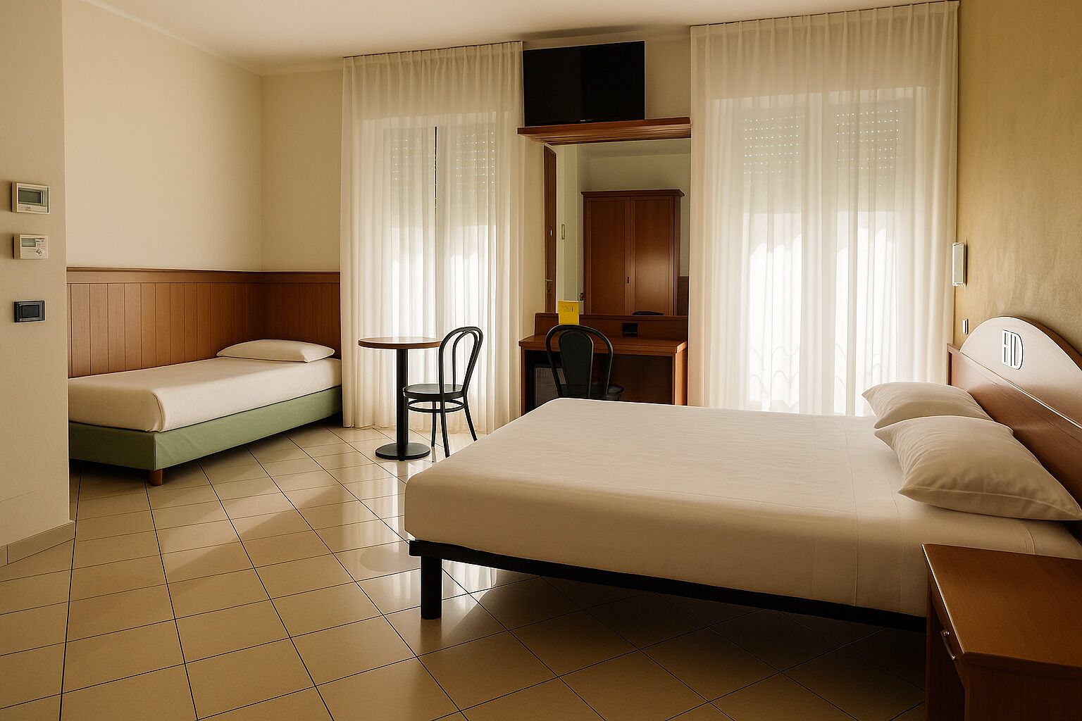 高級雙人房 | 羽絨被、迷你吧、房內夾萬、獨特設計