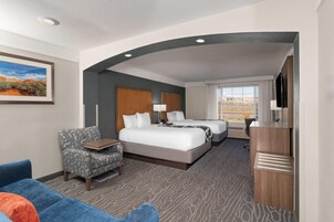Deluxe Room, 2 Queen Beds, Non Smoking | Premium bedding, pillowtop beds, desk, laptop workspace