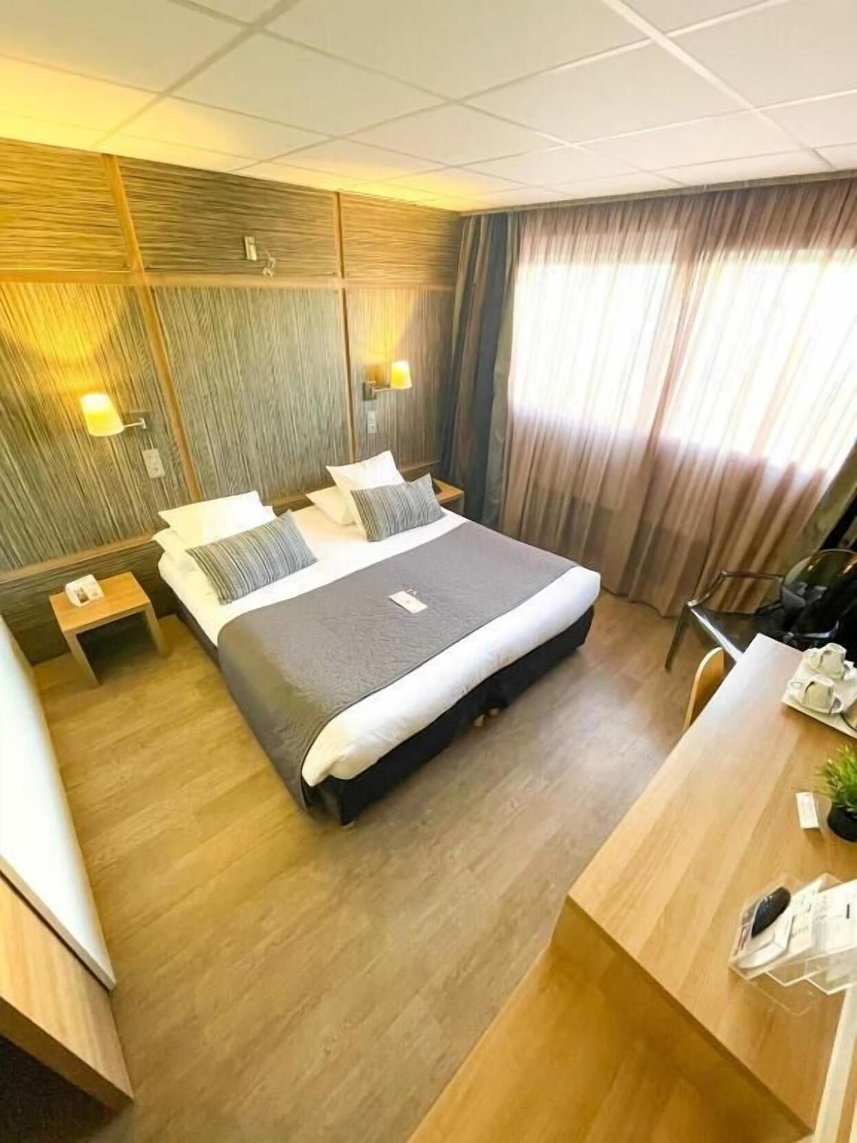 In-room safe, desk, blackout curtains, soundproofing