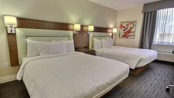 2 Queen beds, carpet | Desk, blackout drapes, soundproofing, iron/ironing board