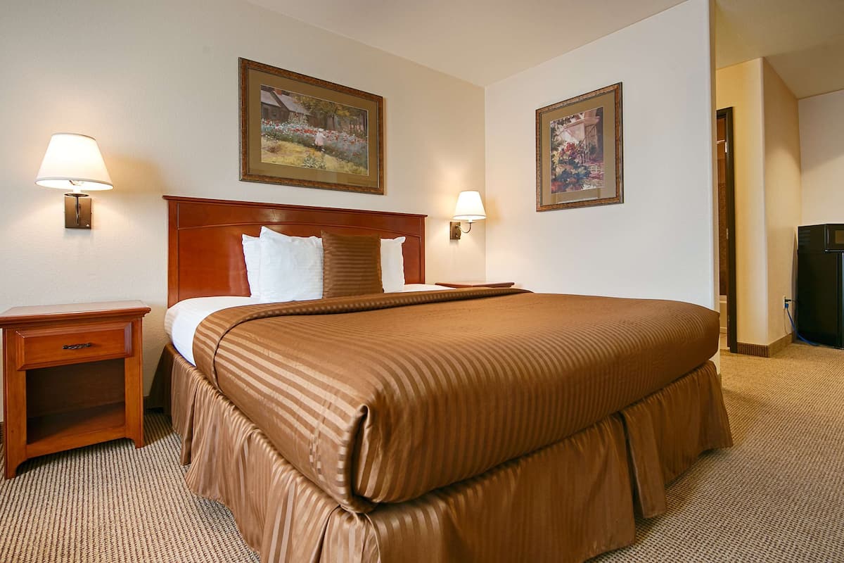 Laptop workspace, iron/ironing board, free WiFi, bed sheets
