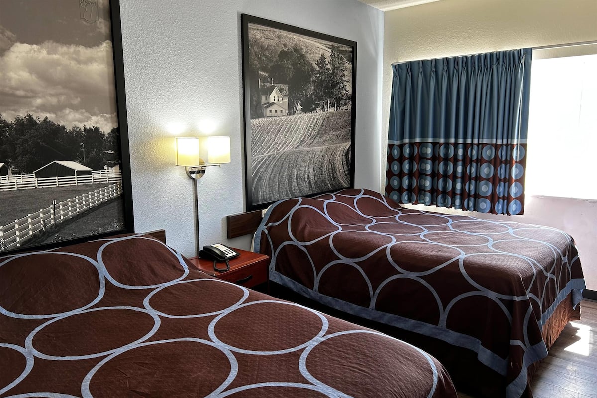 Standard Room, 2 Queen Beds, Refrigerator & Microwave | Desk, iron/ironing board, free cribs/infant beds, free WiFi