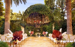 Outdoor wedding area