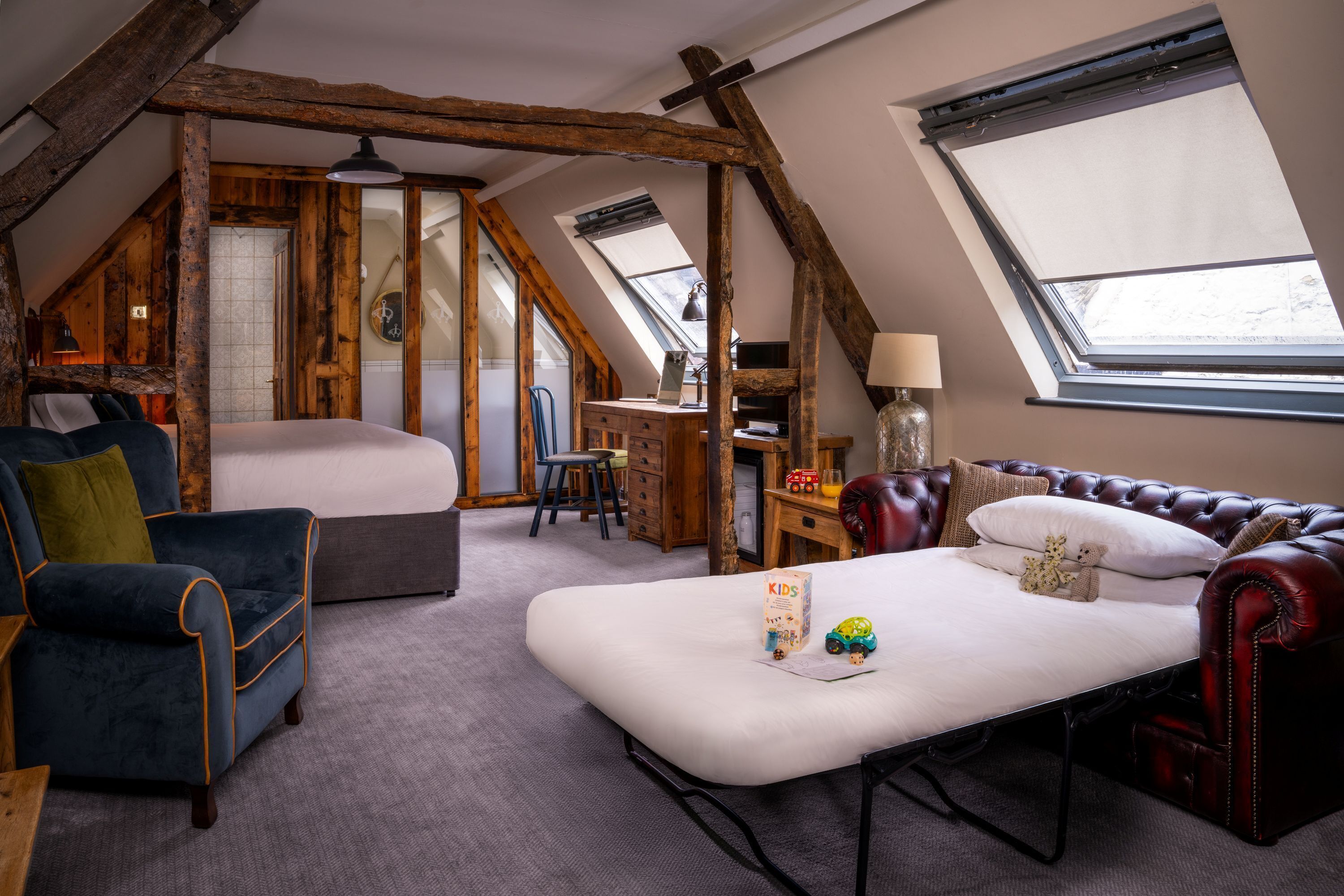 デラックス ダブルルーム 1 ベッドルーム (Feature Room) | 低刺激性寝具、客室ごとに異なる装飾、客室ごとに異なるインテリア、デスク