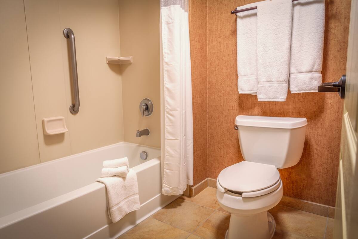 free toiletries, hair dryer, towels, soap