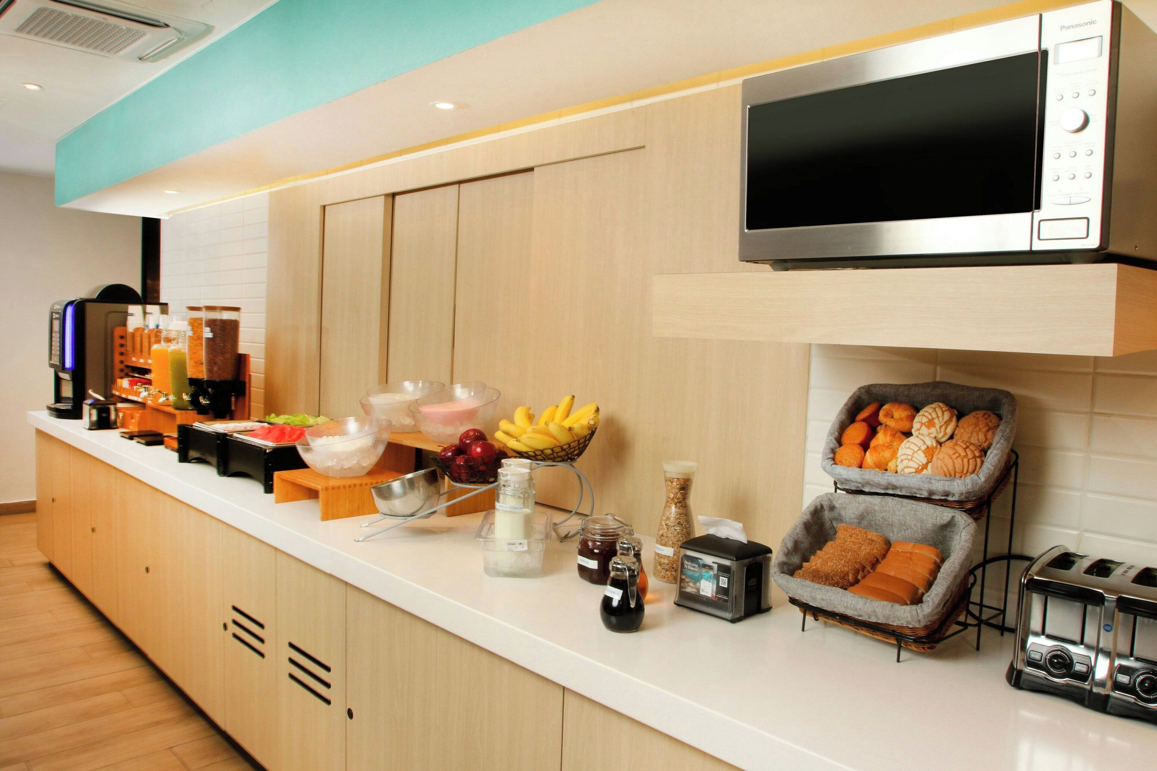 Free daily buffet breakfast