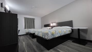 Desk, iron/ironing board, free WiFi, bed sheets