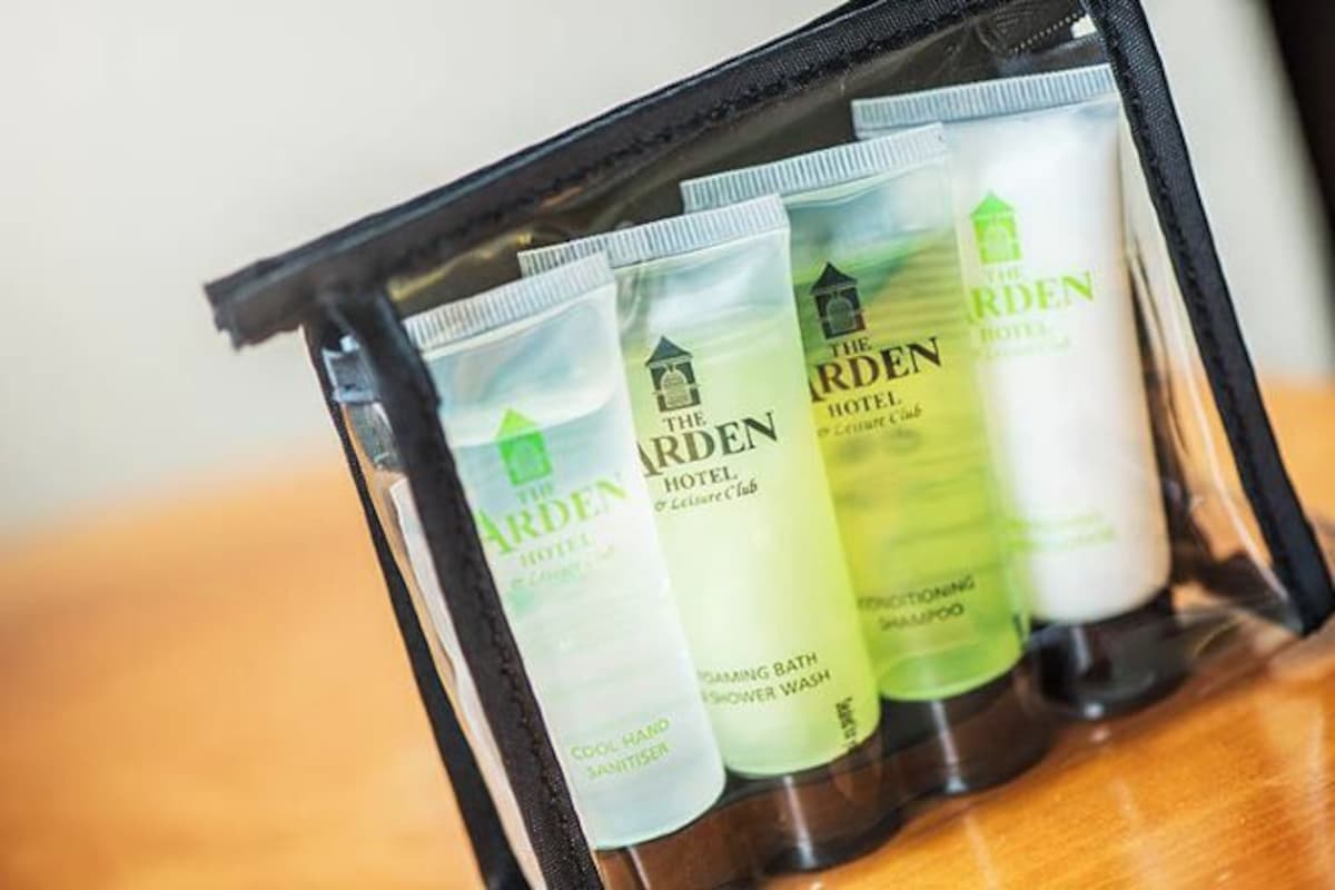 Free toiletries, hair dryer, towels