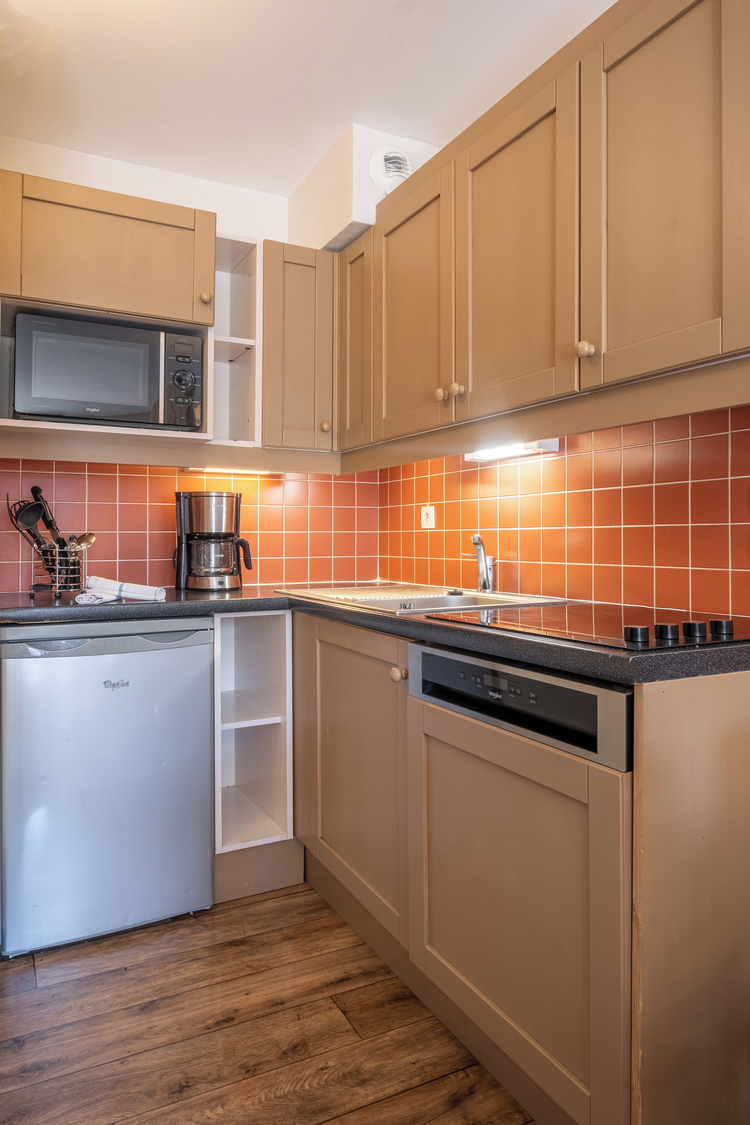 標準公寓, 1 間臥室 (4 people / 4 personnes) | 私人廚房 | 電冰箱、微波爐、爐台、洗碗機