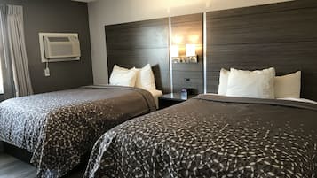 Room, 2 Queen Beds, Non Smoking | Down comforters, pillowtop beds, desk, laptop workspace