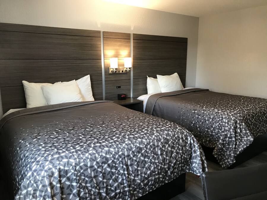Room, 2 Queen Beds, Non Smoking | Down comforters, pillowtop beds, desk, laptop workspace