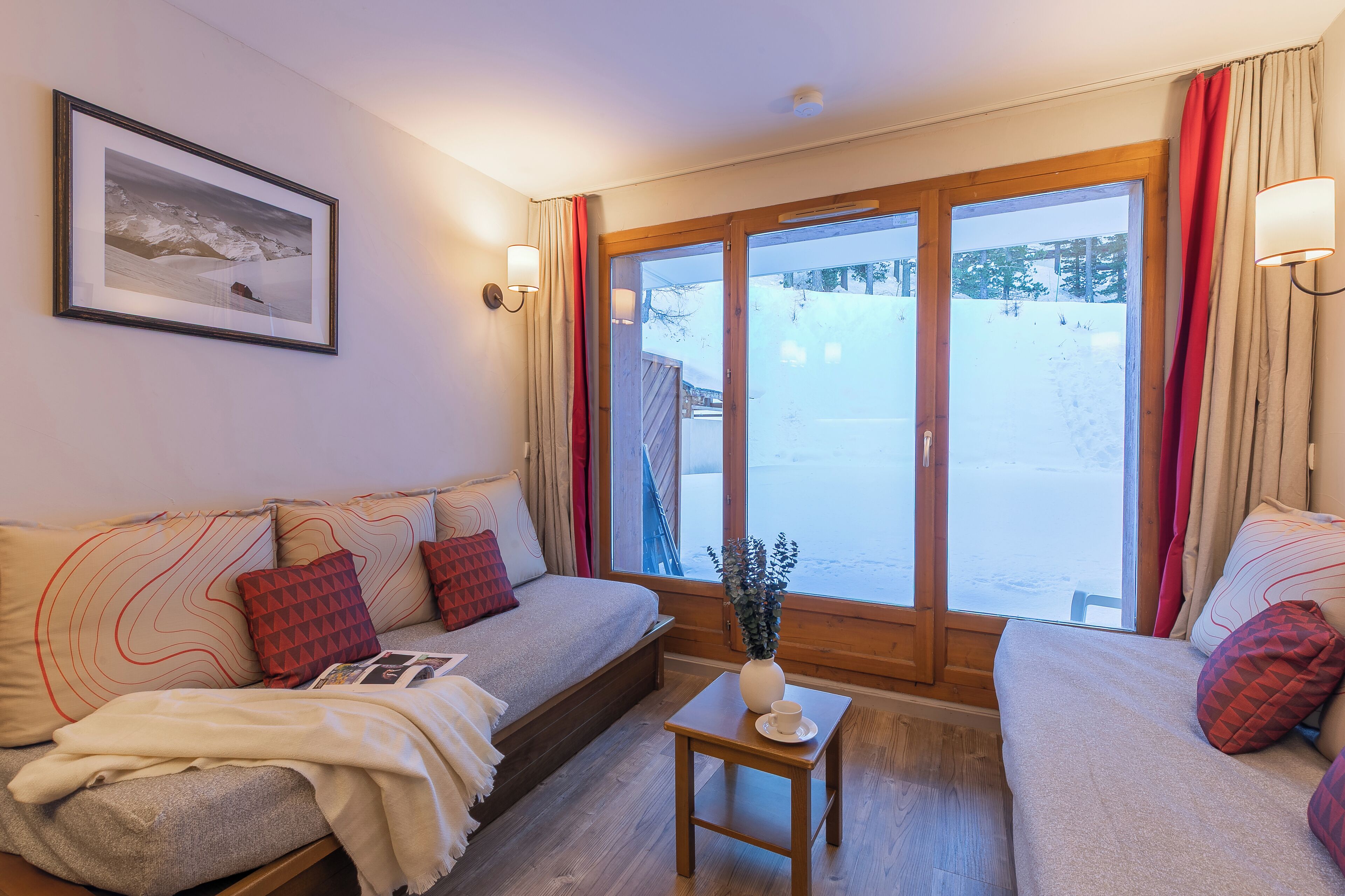 Appartement 4 personnes - 1 chambre | Área de sala de estar | Televisión 