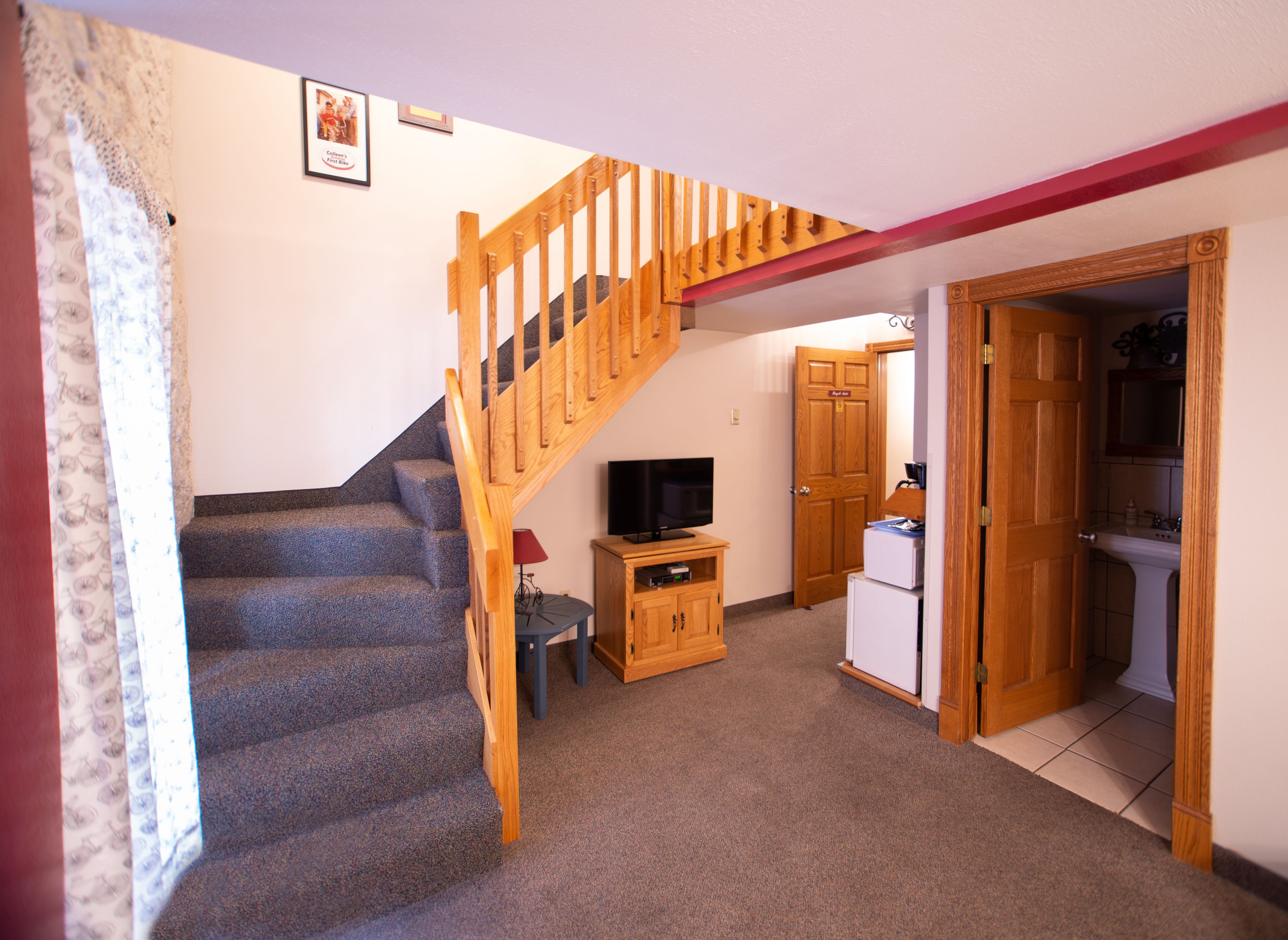 bicycle suite | living area | flat-screen tv