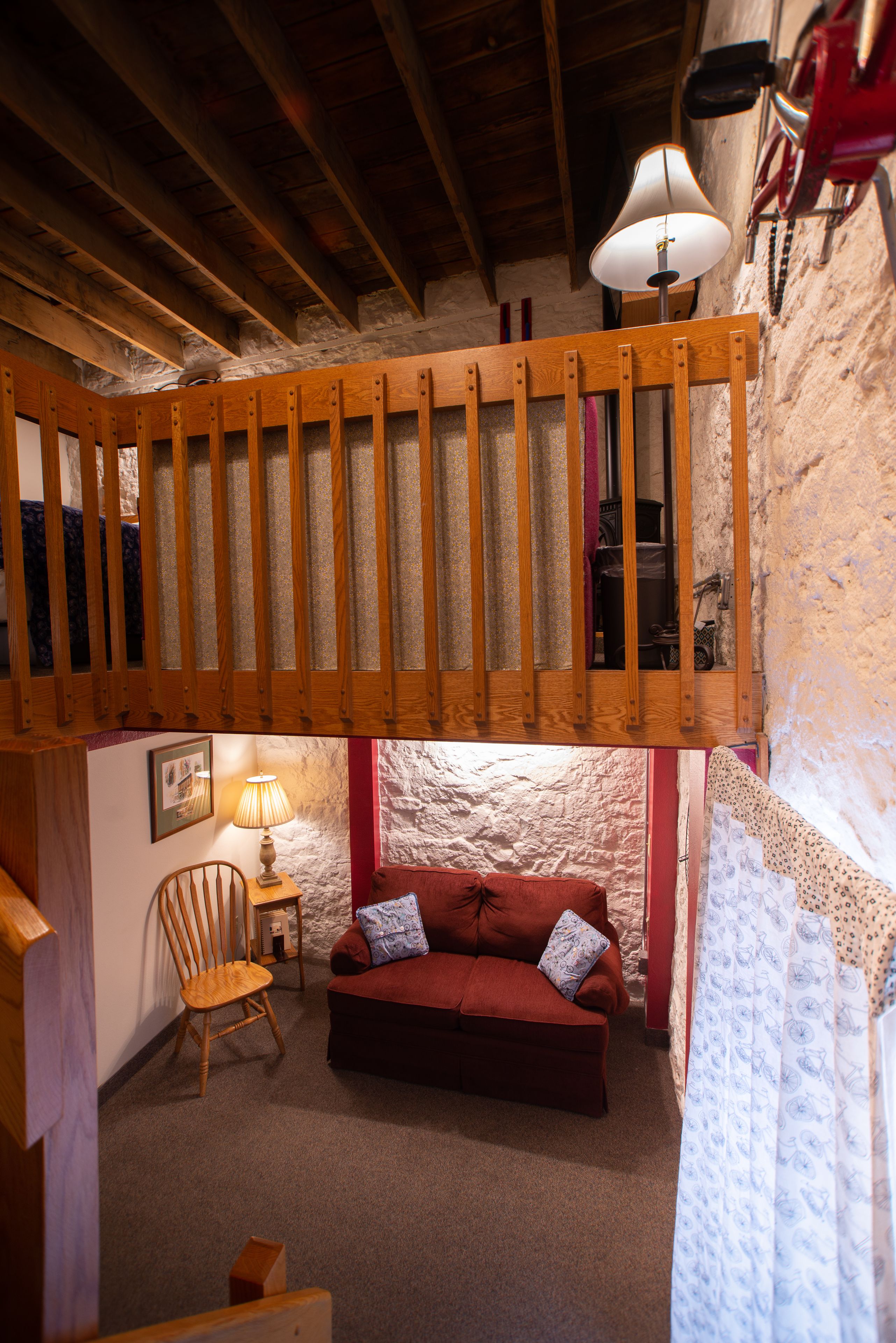 bicycle suite | living area | flat-screen tv