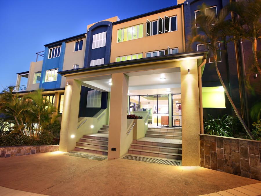 Front of property – evening/night